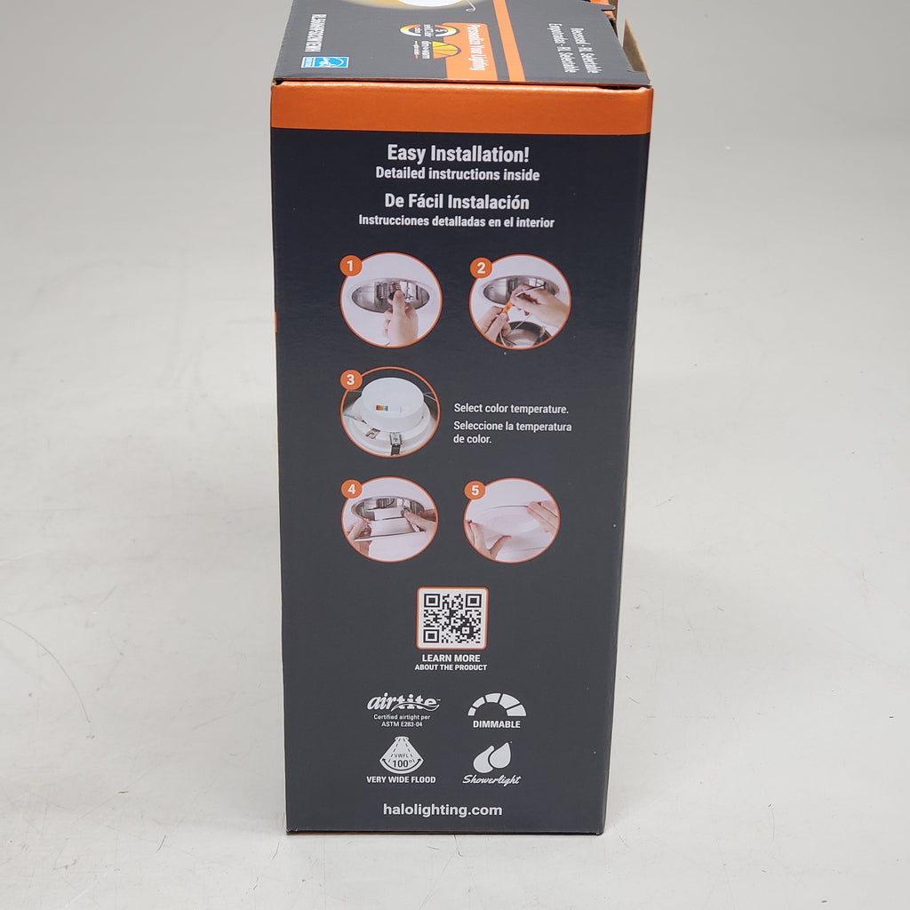 HALO Recessed-RL Baffle Downlight Bulb & Trim Replacement 5"/6" 700 Lumen White rl56069fsd2w1ewh