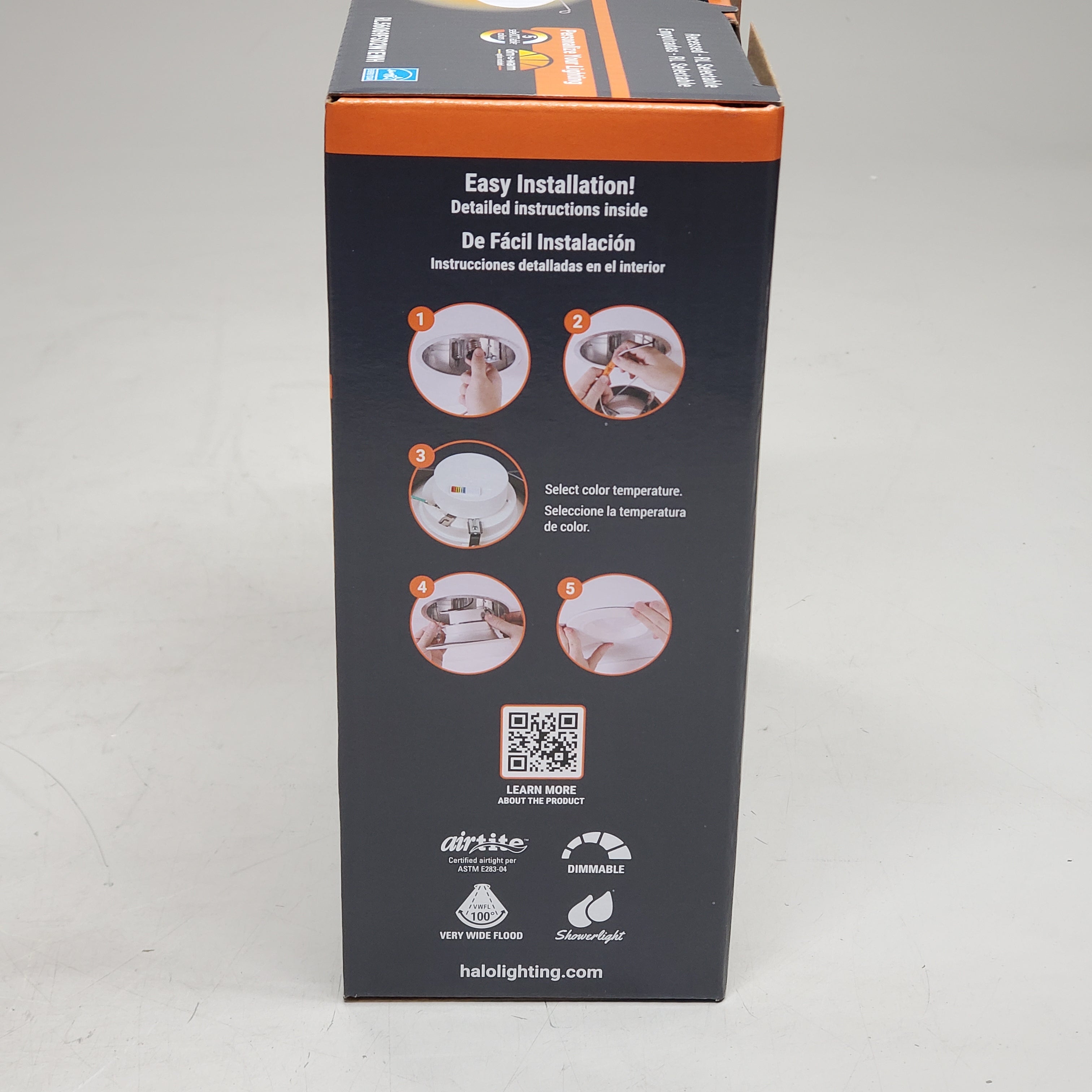 HALO Recessed-RL Baffle Downlight Bulb & Trim Replacement 5"/6" 700 Lumen White rl56069fsd2w1ewh