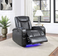 Alair Leather Aire Power Motion Recliner with Bluetooth and Wireless Charger