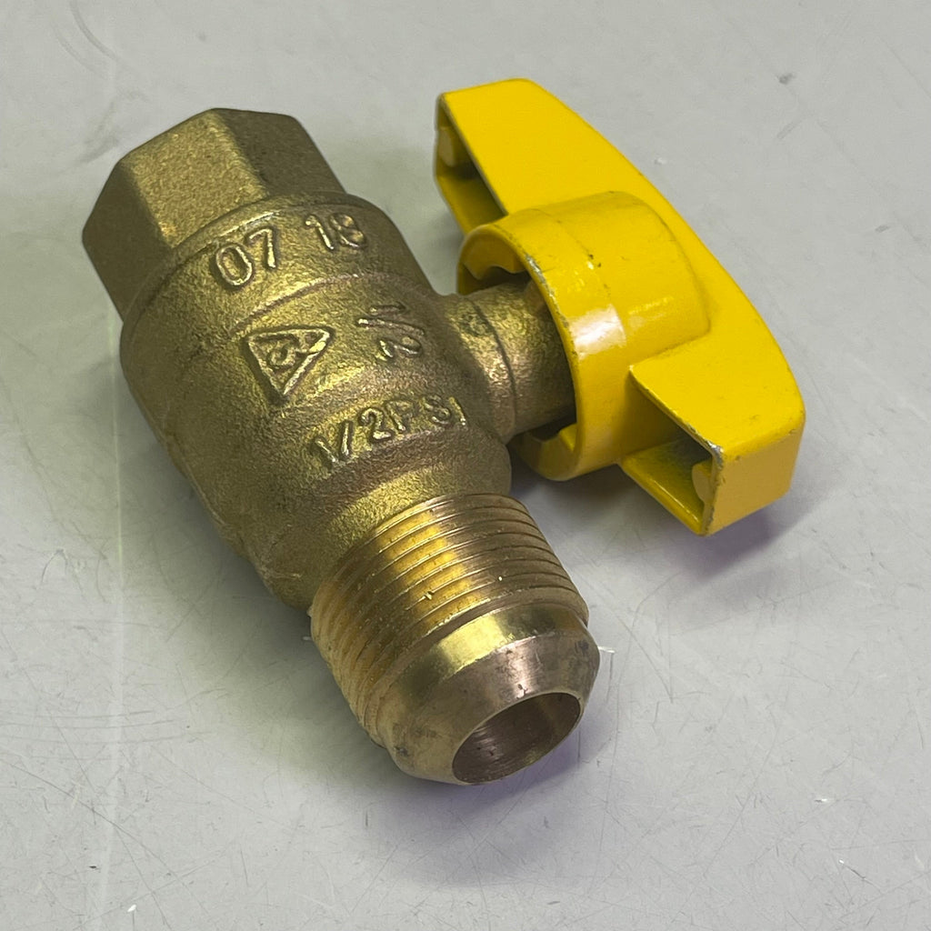 BRASSCRAFT (5 PACK) Gas Ball Valve Flare x FIP Straight 5/8" OD x 1/2" Brass