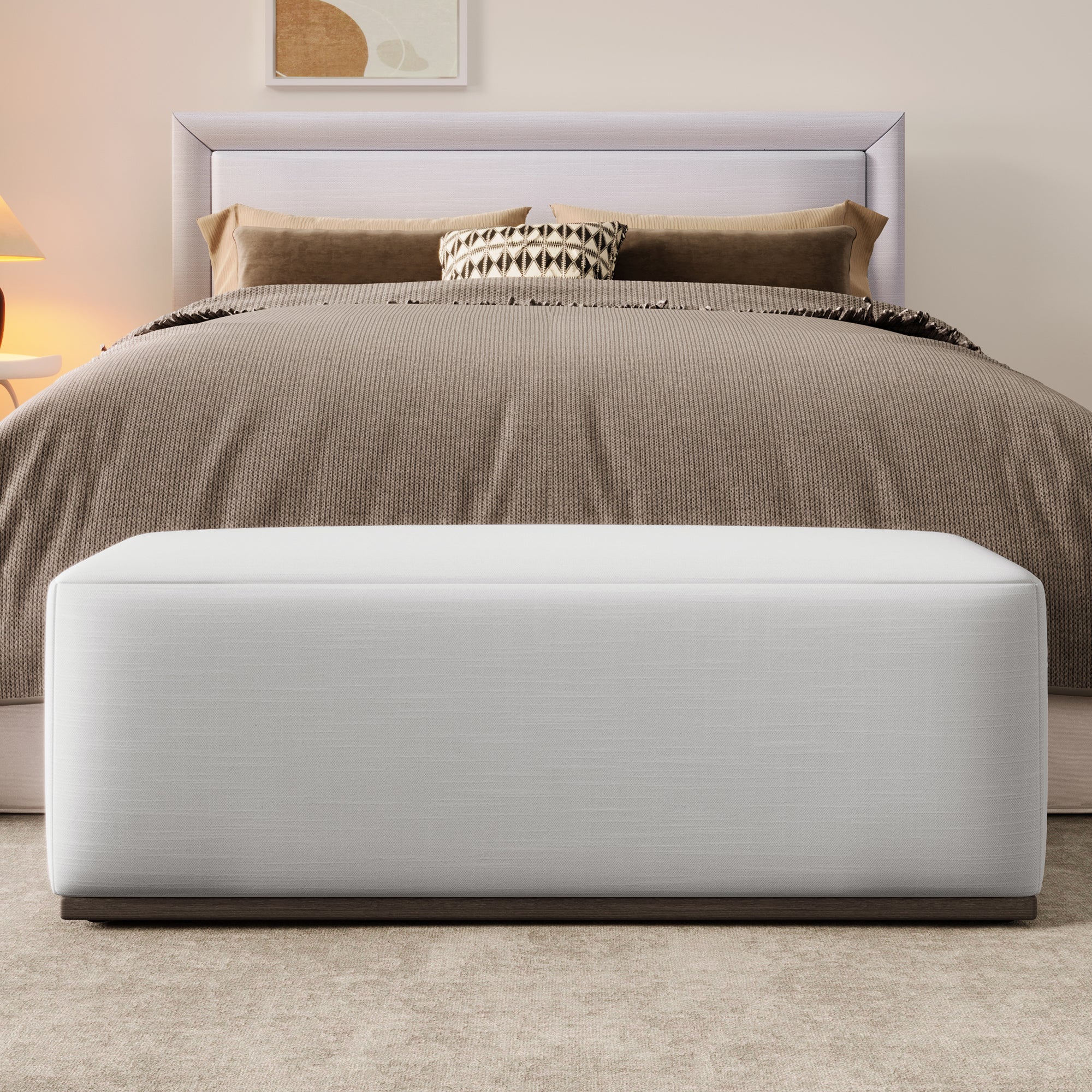 Simple and Elegant Footstool Bench