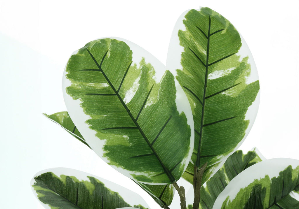 27" Tall Real Touch Artificial Rubber Plant