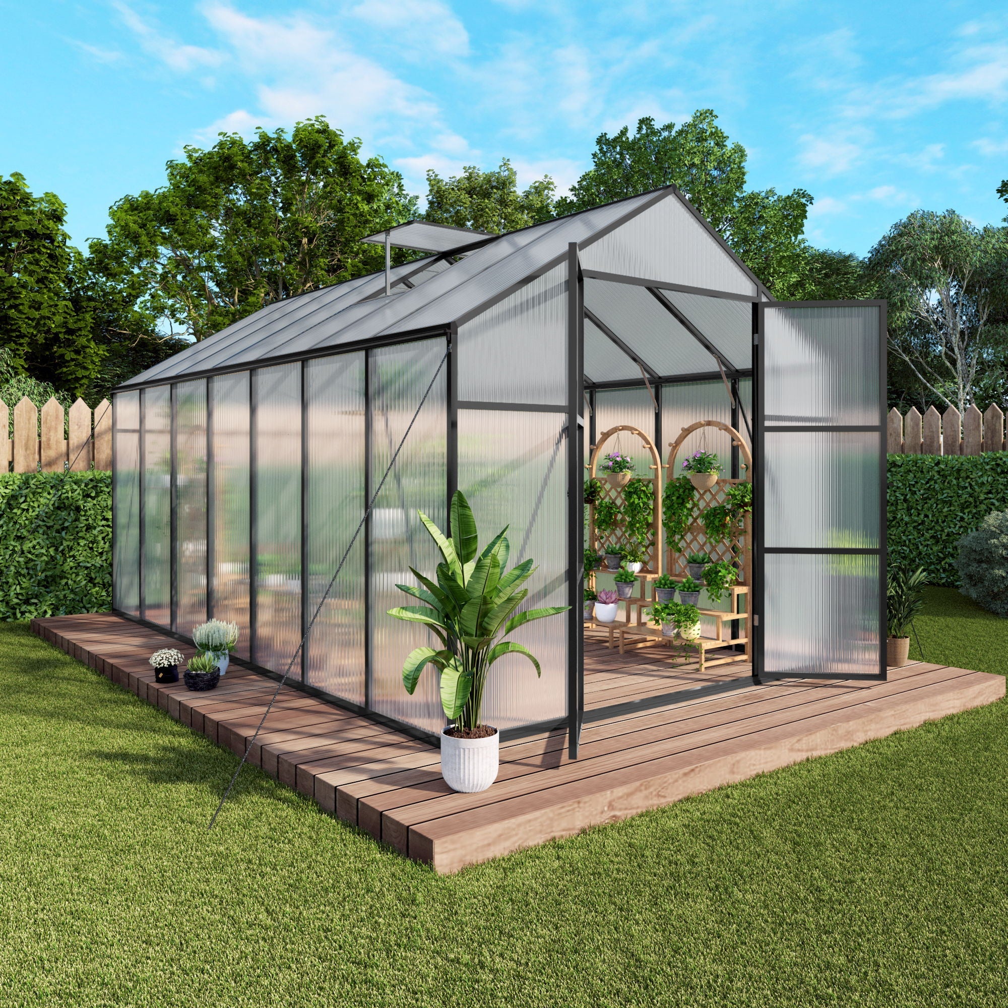Gain Height Windproof All Season Outdoor Garden Shelter