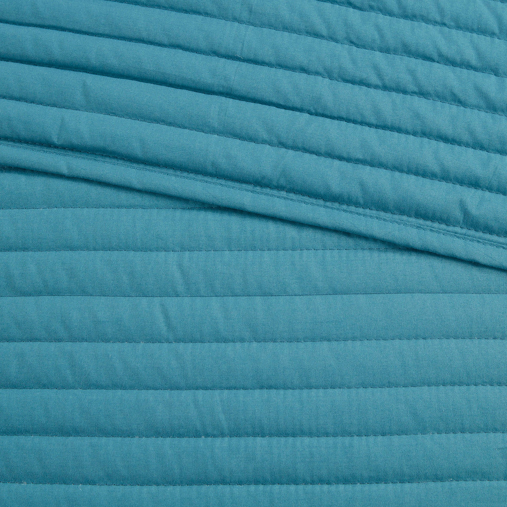8 Piece Printed Seersucker Comforter and Quilt Set Collection Aqua King/Cal King