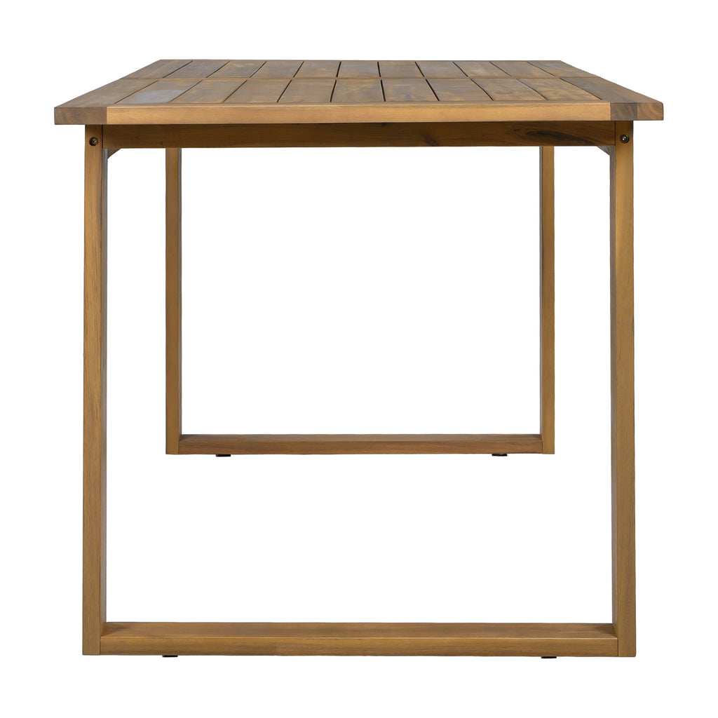 U_STYLE Farmhouse 5-Piece Outdoor Patio Dining Set with Adjustable Legs