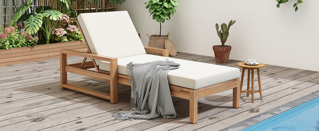 TREXM Outdoor Lounge Chairs Set of 2