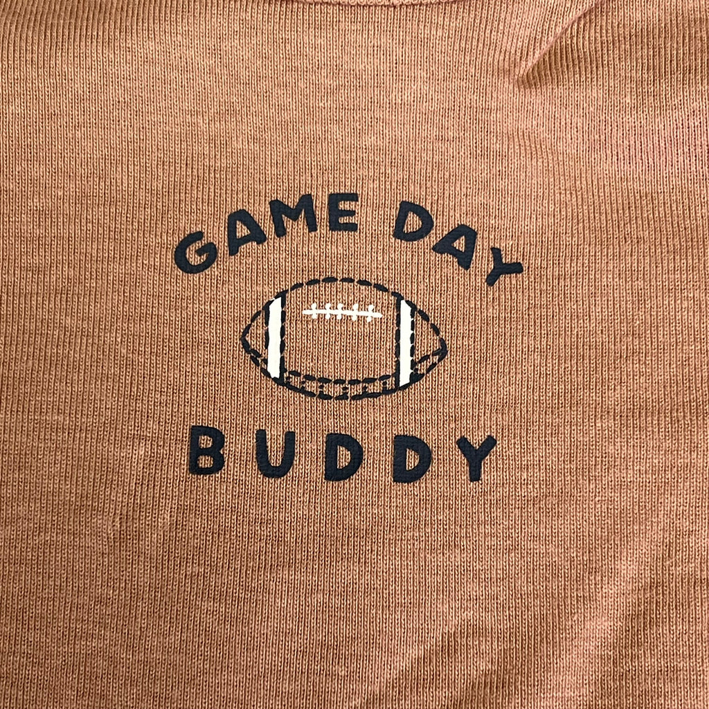CARTERS (SET OF 3) Game Day Outfits Baby Boy's Sz 18M Brown/White/Navy 1S99120