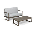 Belgian Loveseat & Coffee Table Set With Water Resistant Cushions