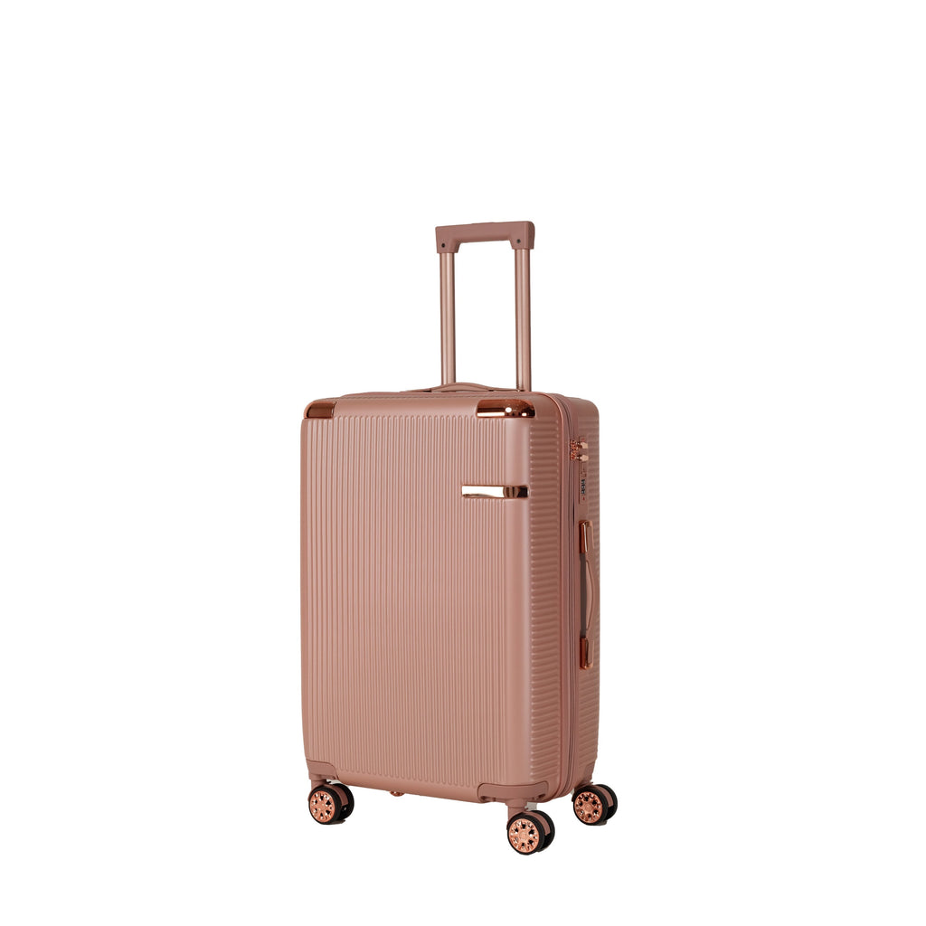 4-Piece Hard ABS Luggage Set with 360° Dual Rotating Wheels
