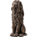 20.5" Resin Lion Statue, Outdoor and Indoor Decorative Sculpture