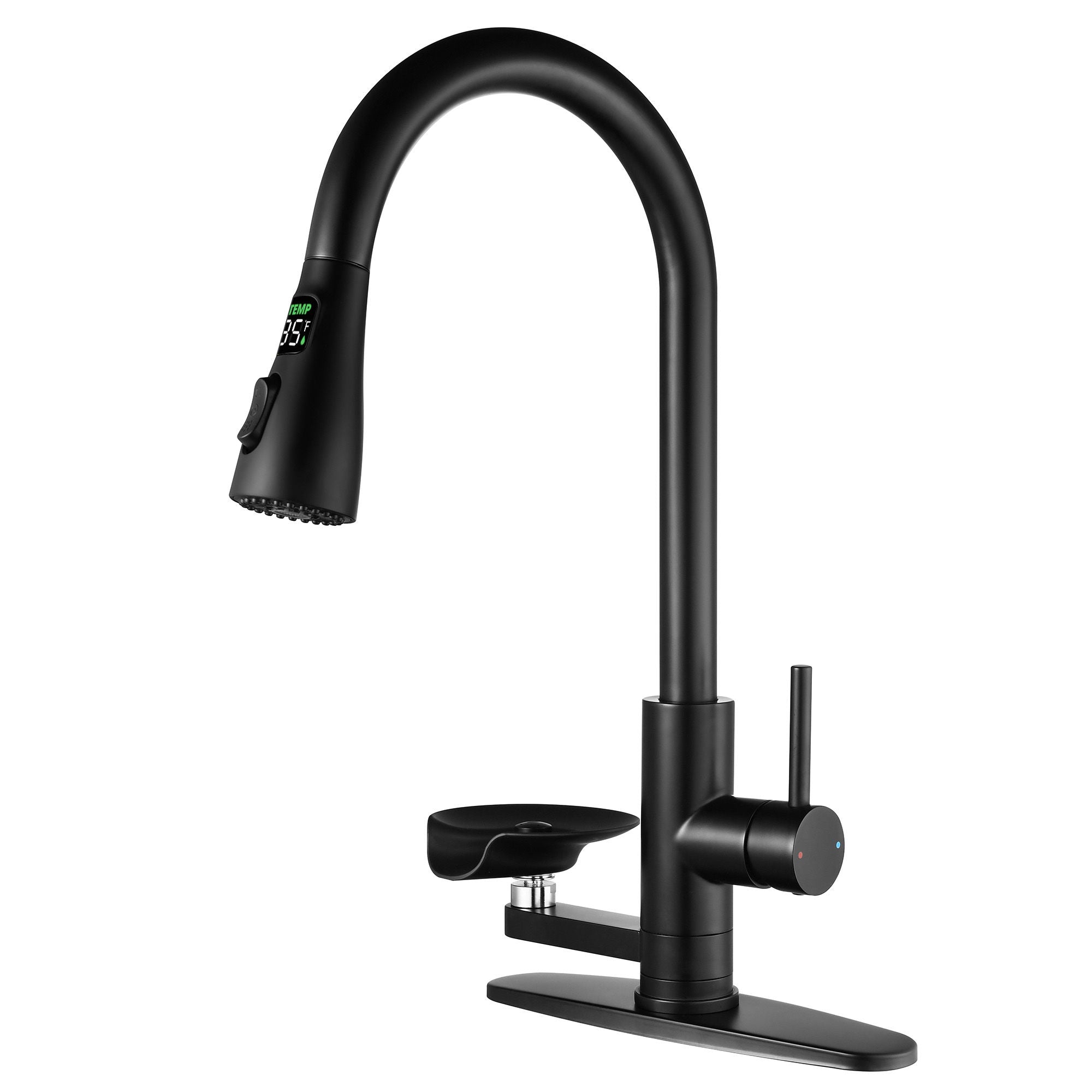 3-In-1 Kitchen Faucet with LED Temperature Display