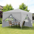 Outdoor 10x 10Ft Pop Up Gazebo Canopy Tent with Removable Sidewalls
