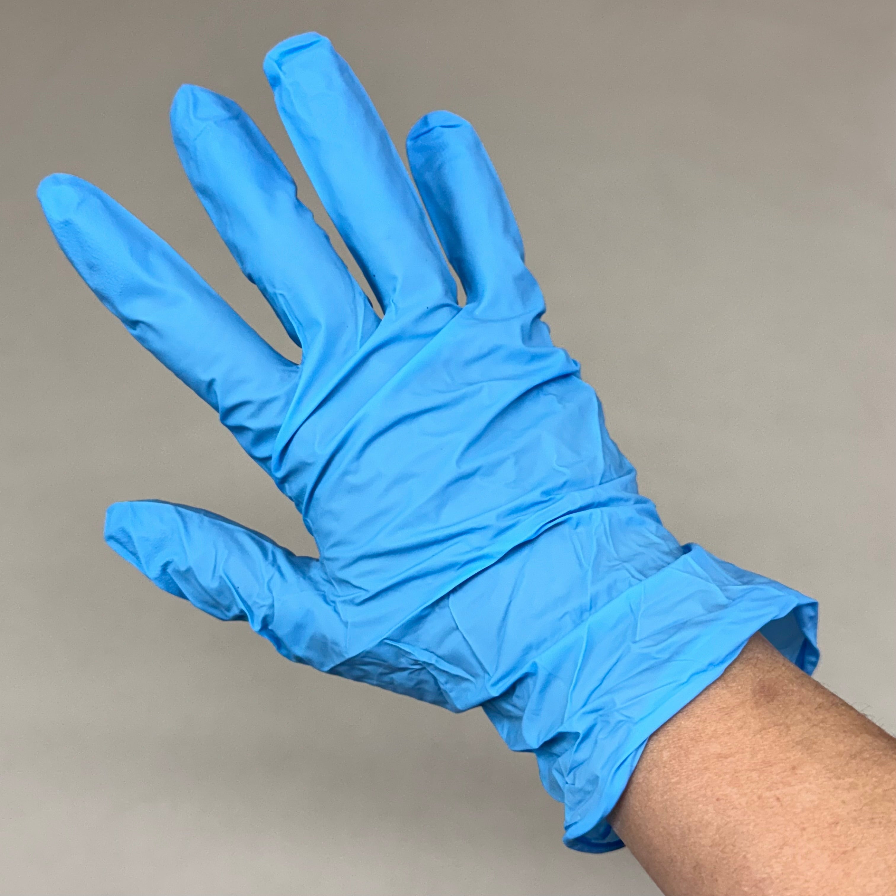 PROWORKS (100 Pack) Powder Free Nitrile Examination Gloves Medium Blue GL-N135FM
