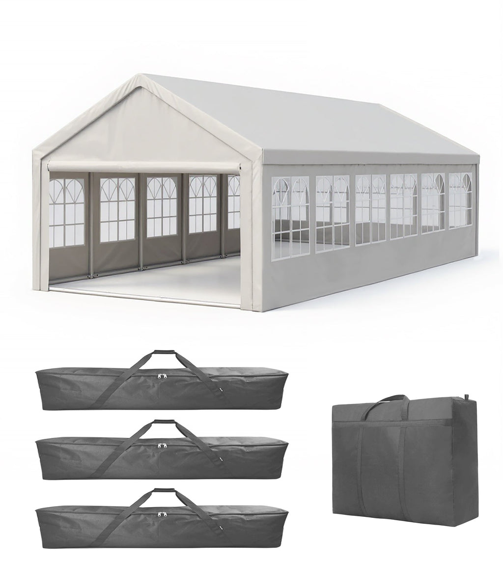 20'x40' Carport Car Canopy Party Tent with Removable Sidewalls