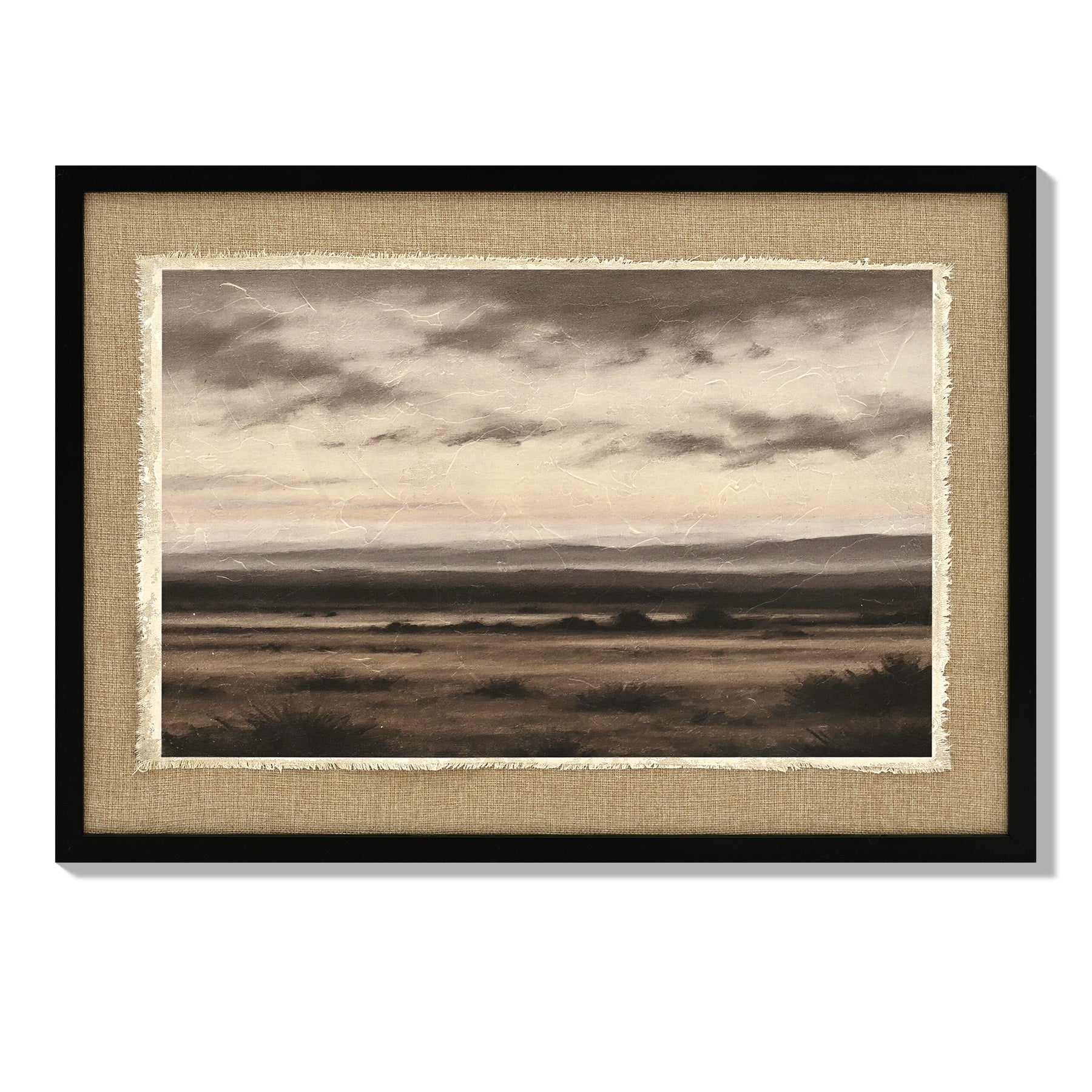 Vintage Landscape Large Framed Wall Art, 20x28 Inch Canvas Print