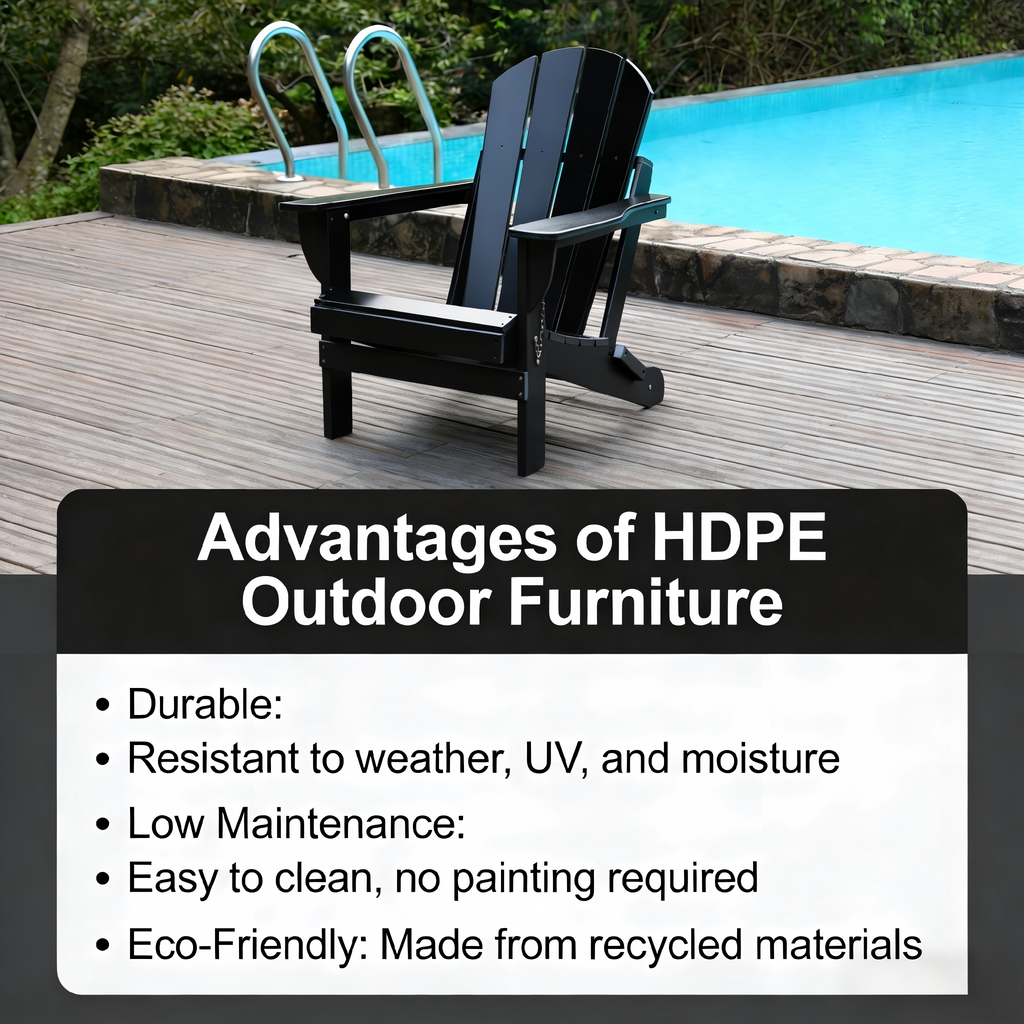 Adirondack Folding Chair with Dual Cup Holders