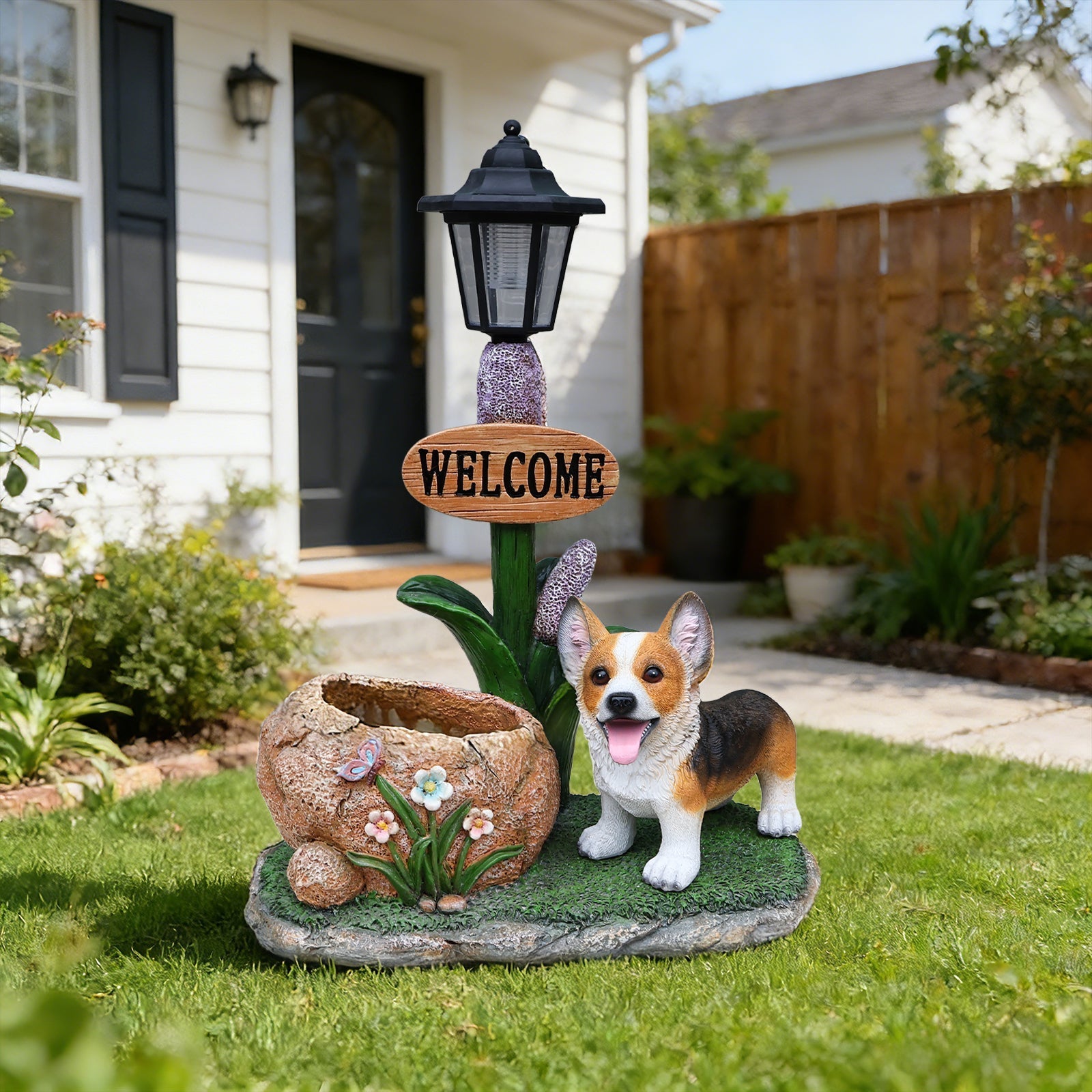 Corgi Dog Planter Garden Decor