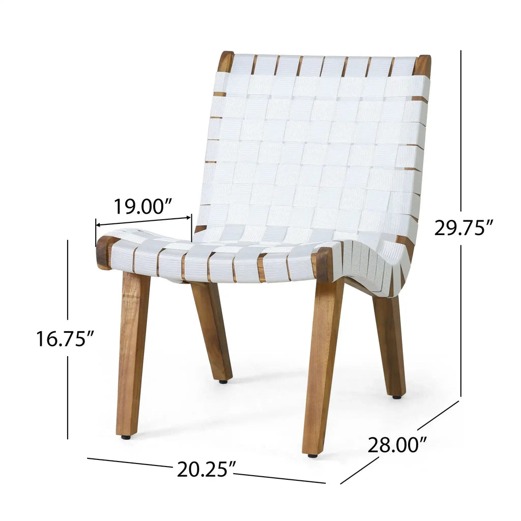 Outdoor 3 Piece Rope Weave Patio Seating Set