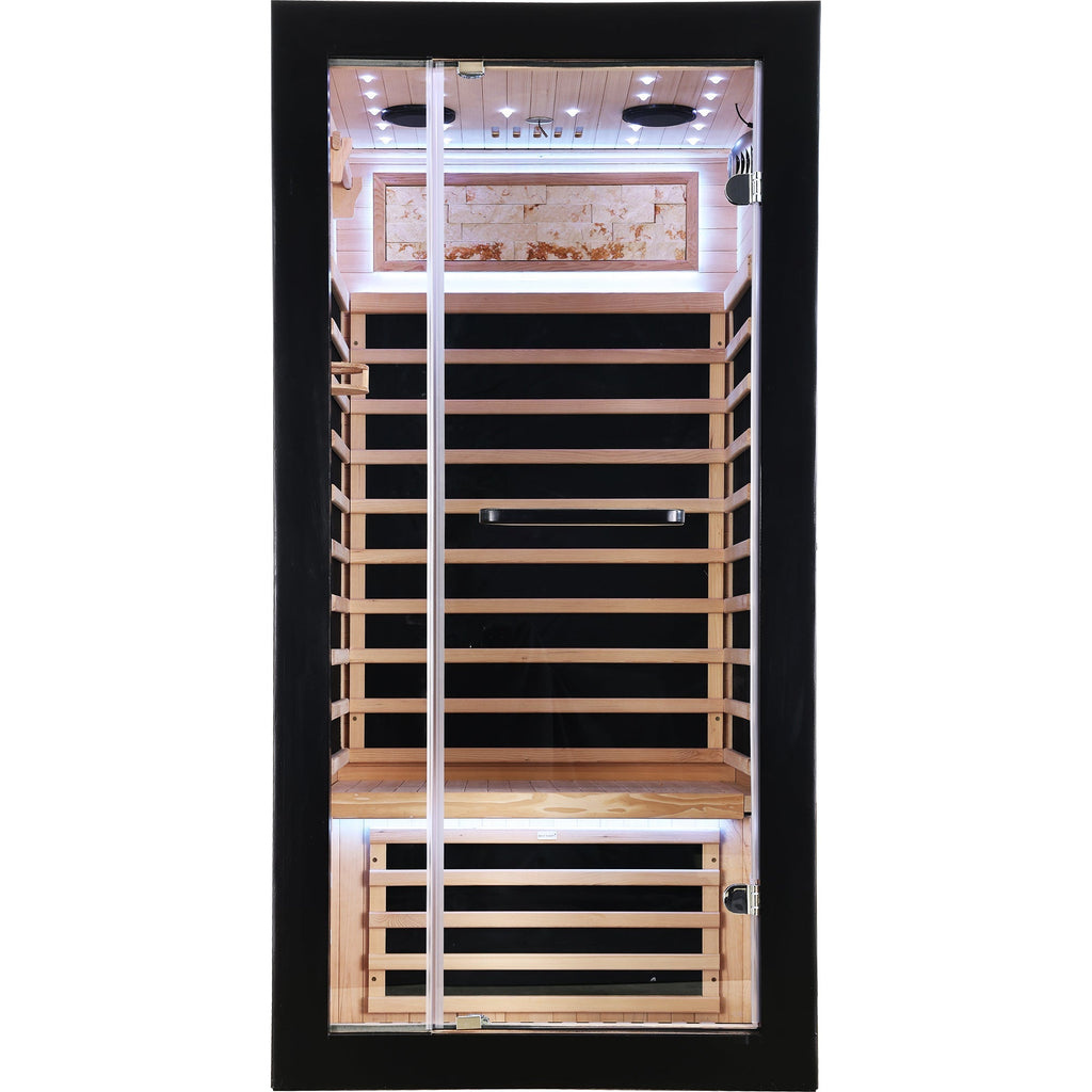 Single-person starlight ceiling lighting sauna