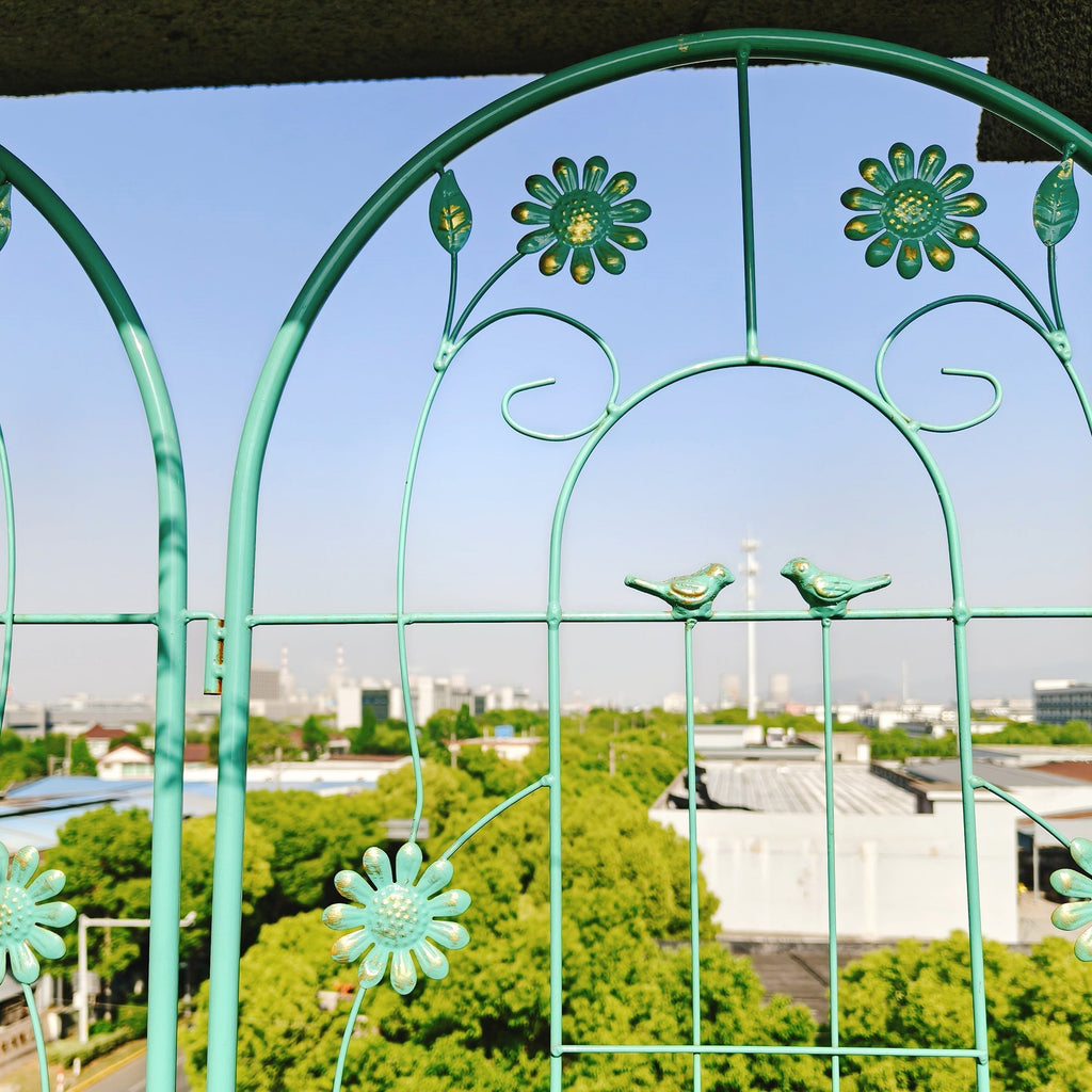 4 Pack Metal Garden Trellis 86.7'' x 19.7'' Rustproof Trellis for Climbing Plants