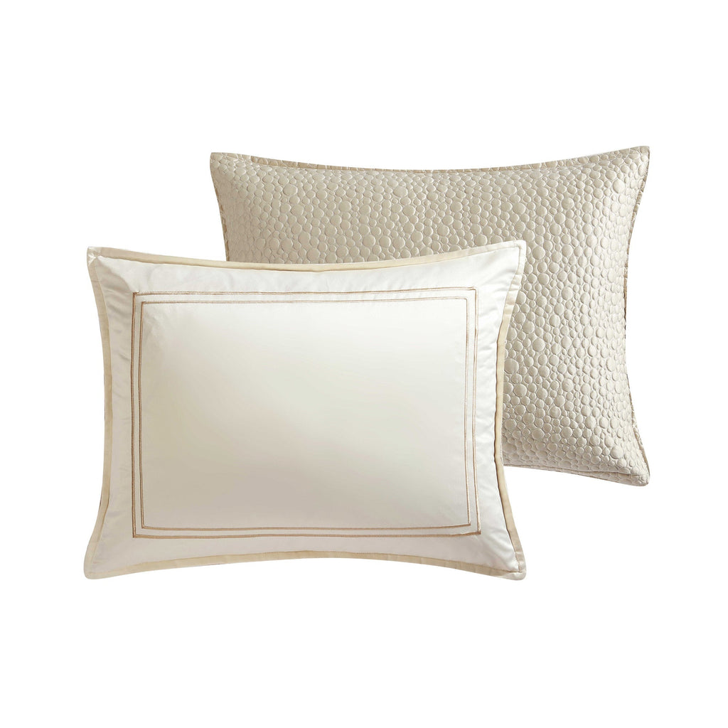 Rings 7 PC Reversible Matte Satin Comforter Set
