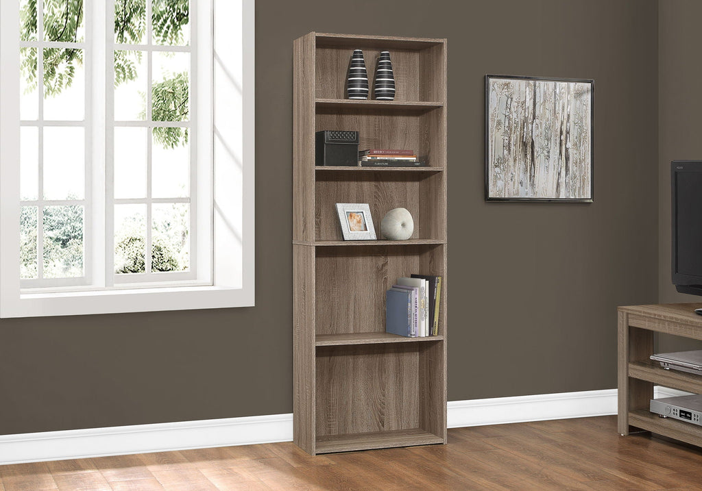 6-Tier Transitional Bookshelf for Office