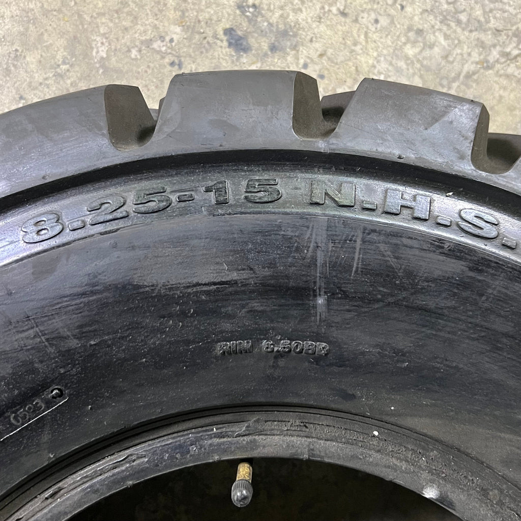 MAXAM Industrial & Forklift Tire Dot 0523 Sz 8.25-15 N.H.S Black MS801