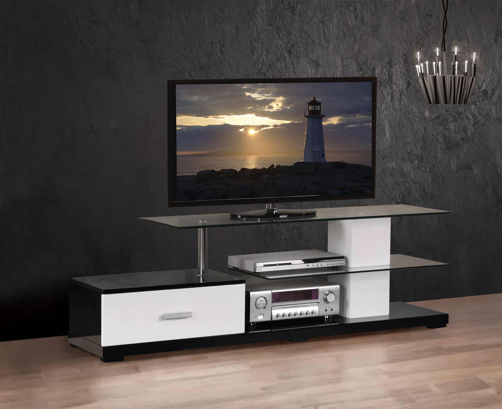Ivana TV Stand - White / Black