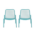 Outdoor Iron Chair With Mesh Design