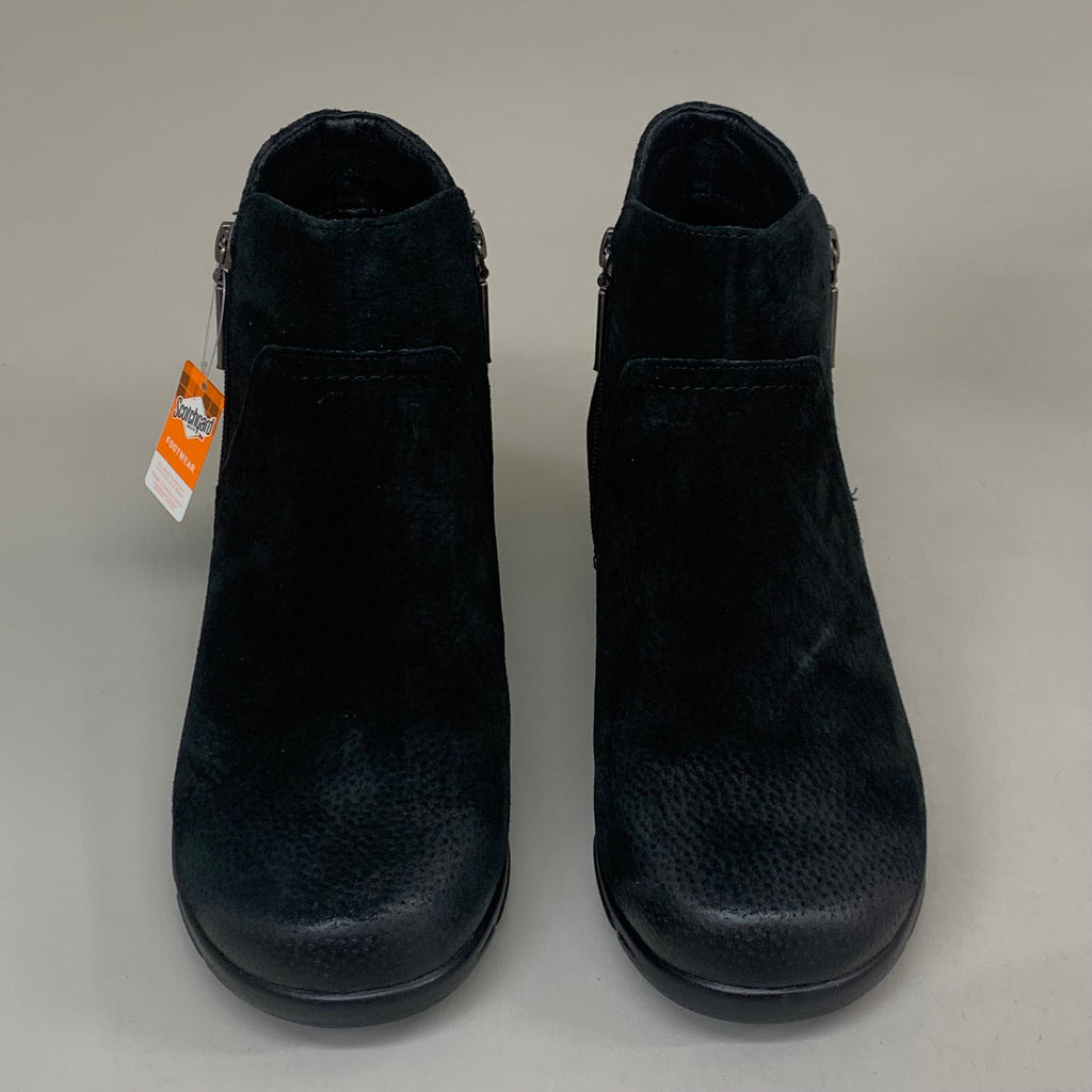 PROPET Waverly Leather Walking Ankle Boot XX(4E) Women's SZ 8 Black Suede WFX085LBS-E-08