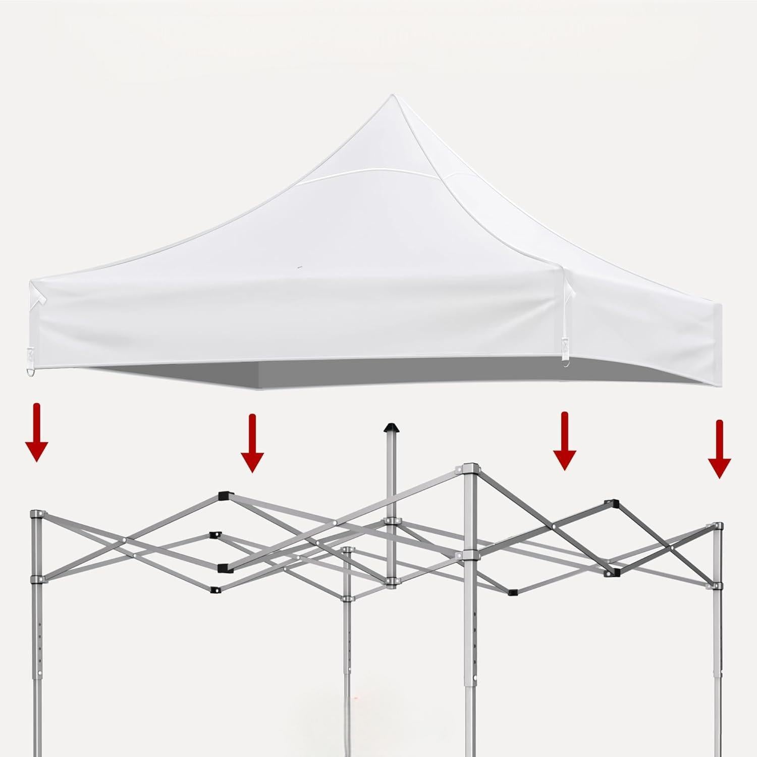 Canopy Replacement Top with 4 Pack W8 Bags (Frame Not Included)