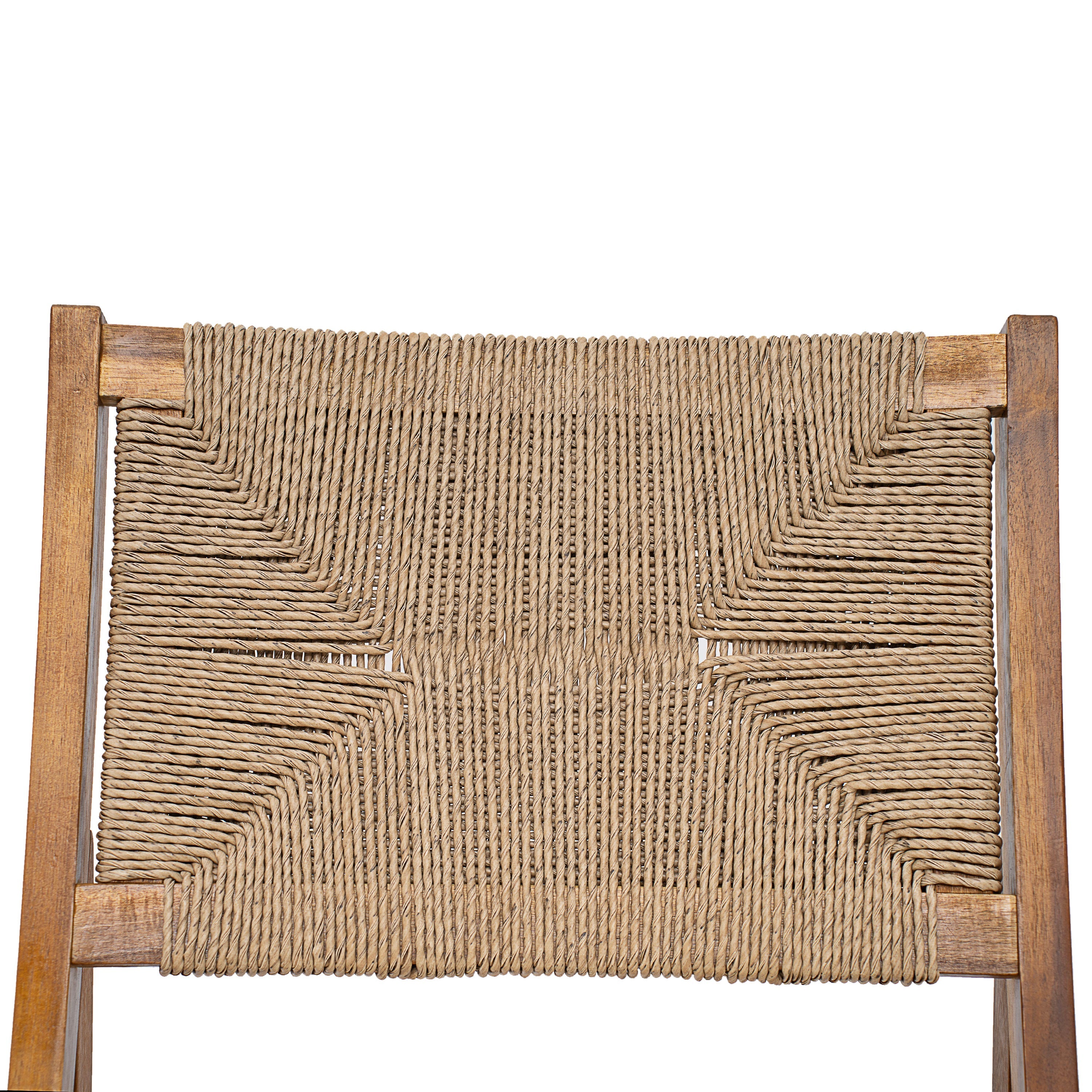 Outdoor 7 Pieces Acacia Wood Dining Set with Taiga 69 Table and Teak Finish