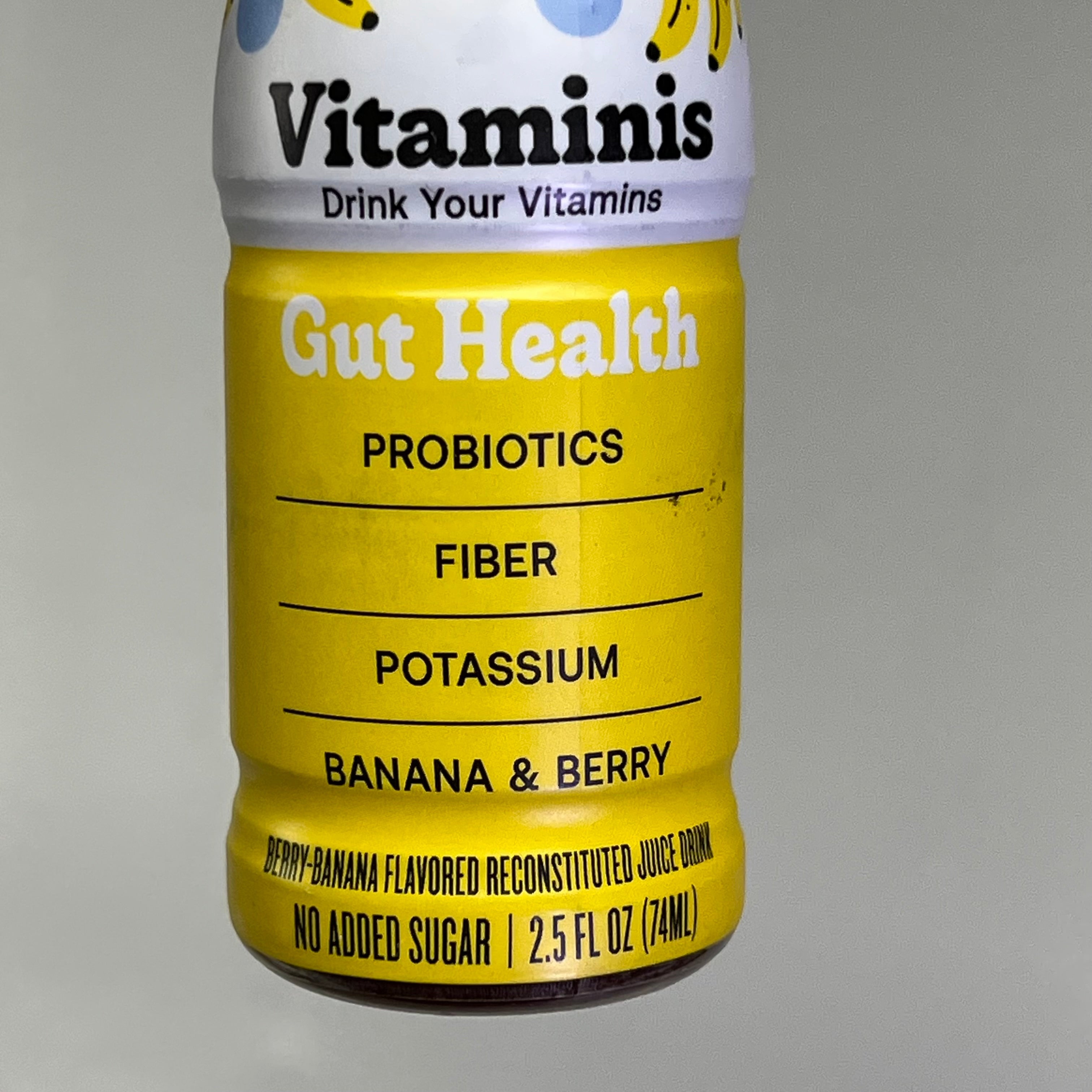VITAMINIS (12 PACK) Gut Health Banana & Berry Flavor 100% Vegan BB 03/27