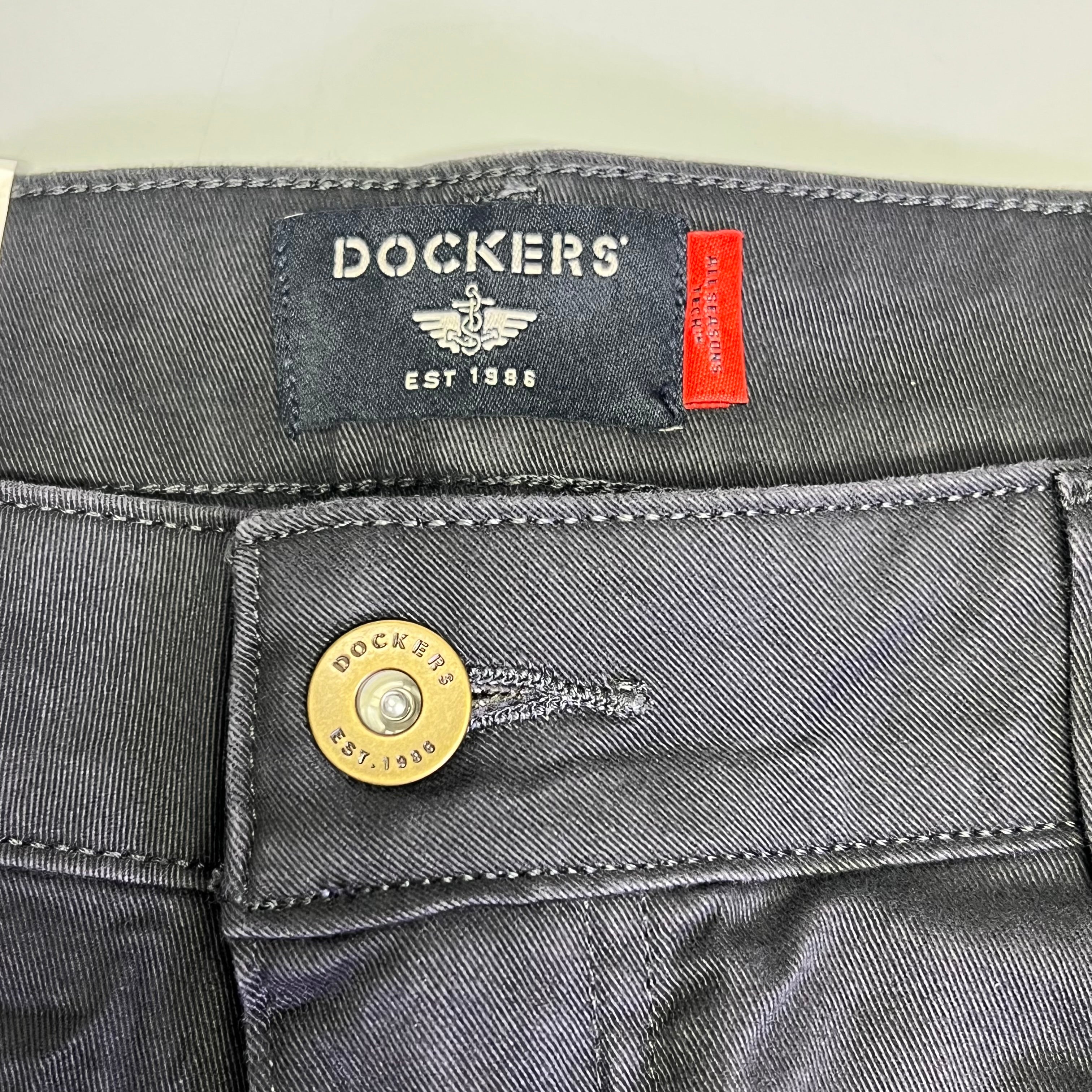DOCKERS All Seasons Tech Straight Fit Jean Cut Pant Men's Sz 32x30 Steelhead
