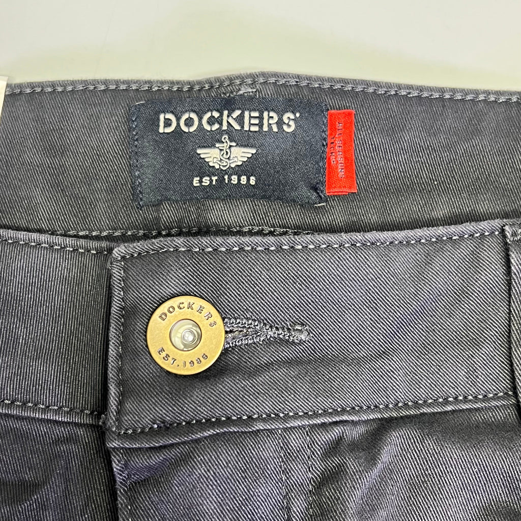 DOCKERS All Seasons Tech Straight Fit Jean Cut Pant Men's Sz 36x32 Steelhead