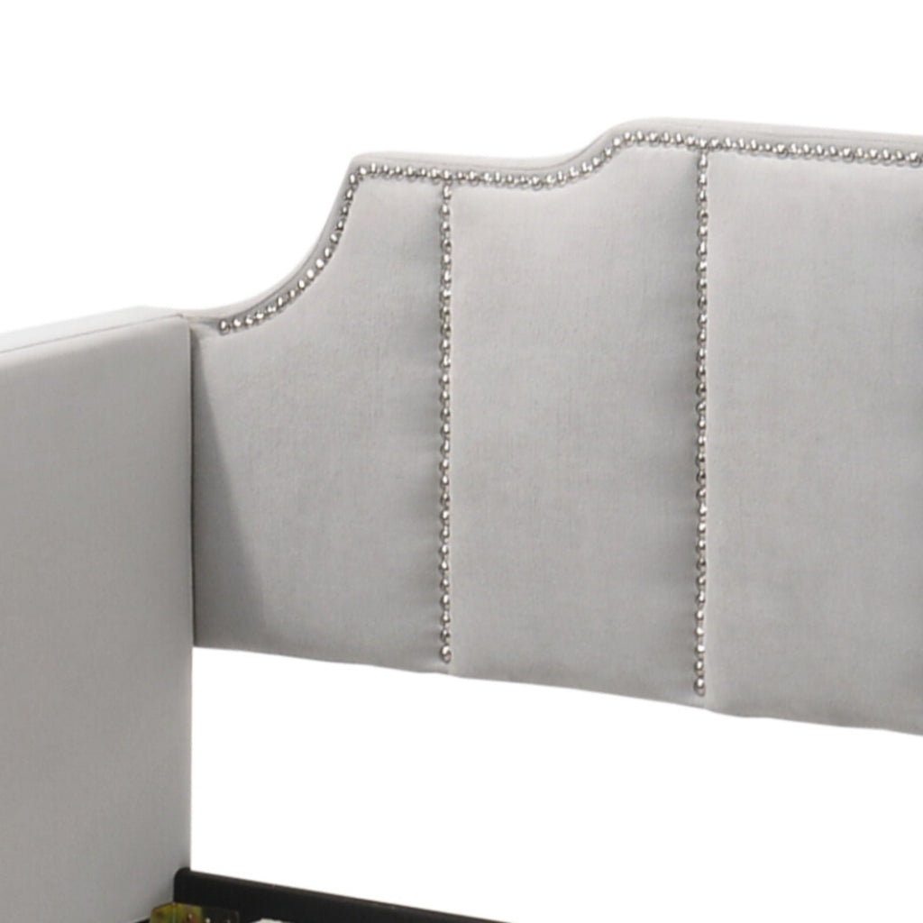 Peridot Twin Daybed With Trundle - Dove Gray