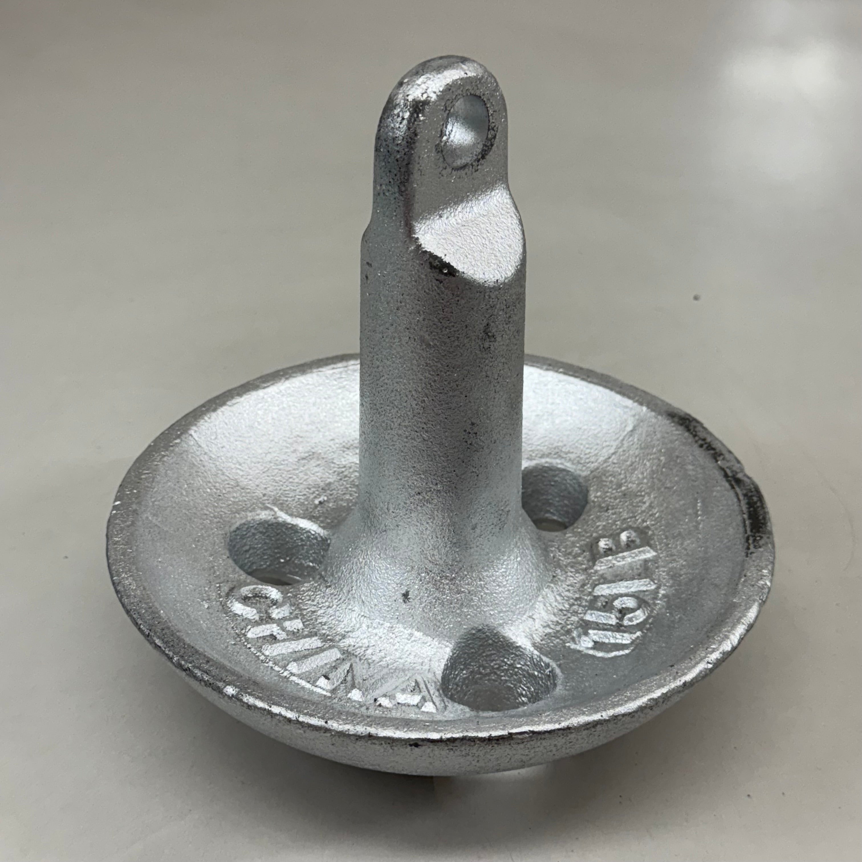 ATTWOOD Aluminum-Plated Cast Iron Steel Mushroom Anchor 15lbs Silver