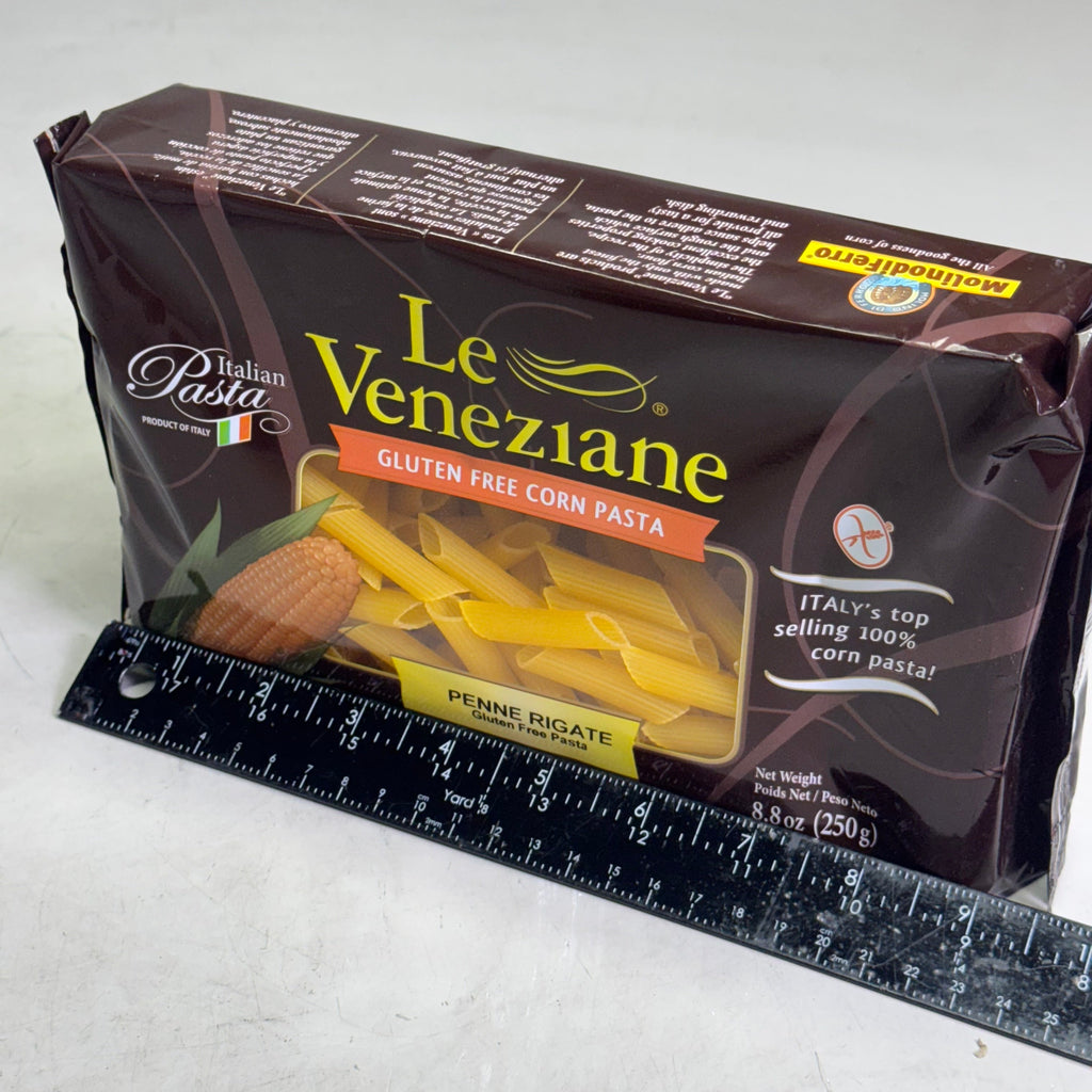 LE VENEZIANE (12 PACK) Gluten Free Corn Pasta 8.8 oz BB 10/26 (Distressed Box)