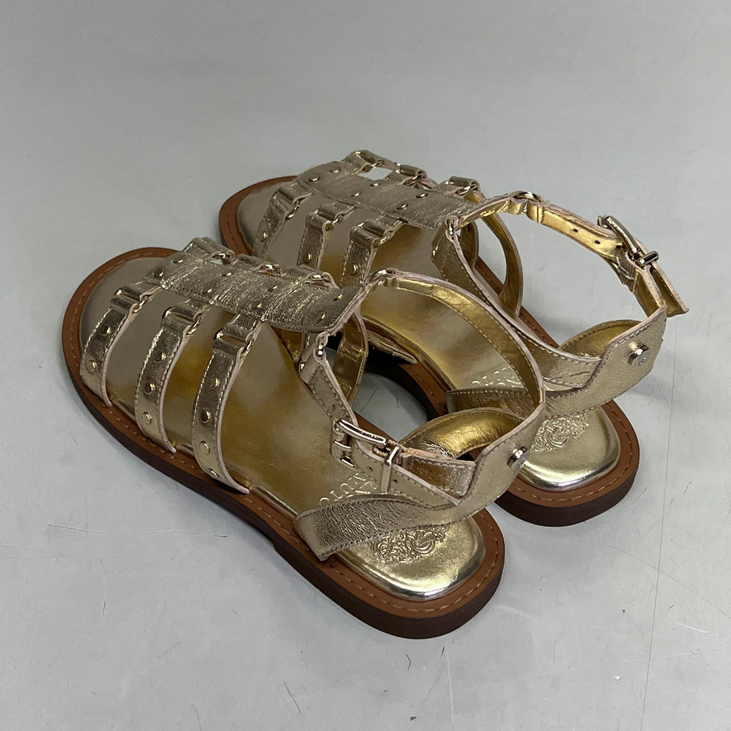 VINCE CAMUTO Leather Studded Gladiator Sandals Women's Sz 10M Egyptian Gold