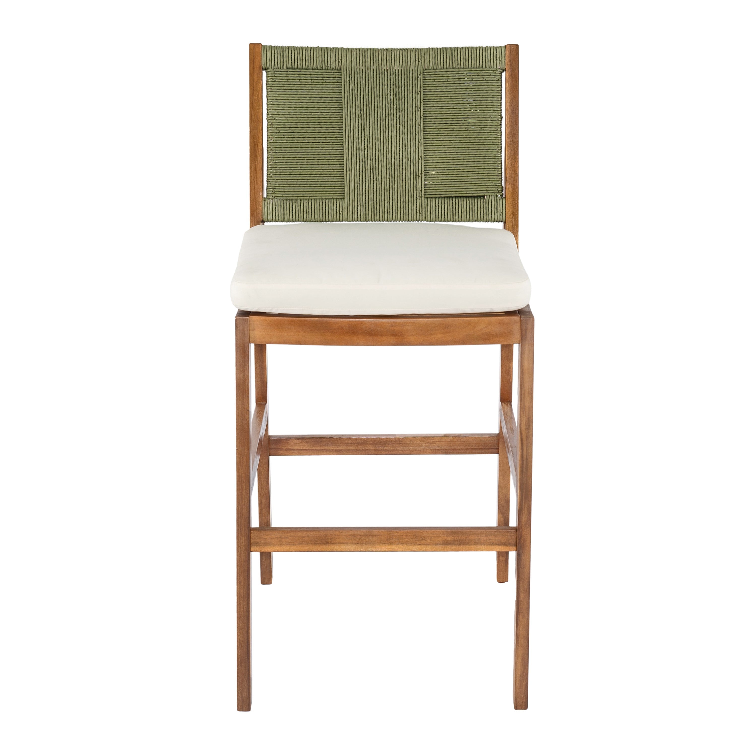 4 Pieces Arly Green Outdoor Bar Stool Set