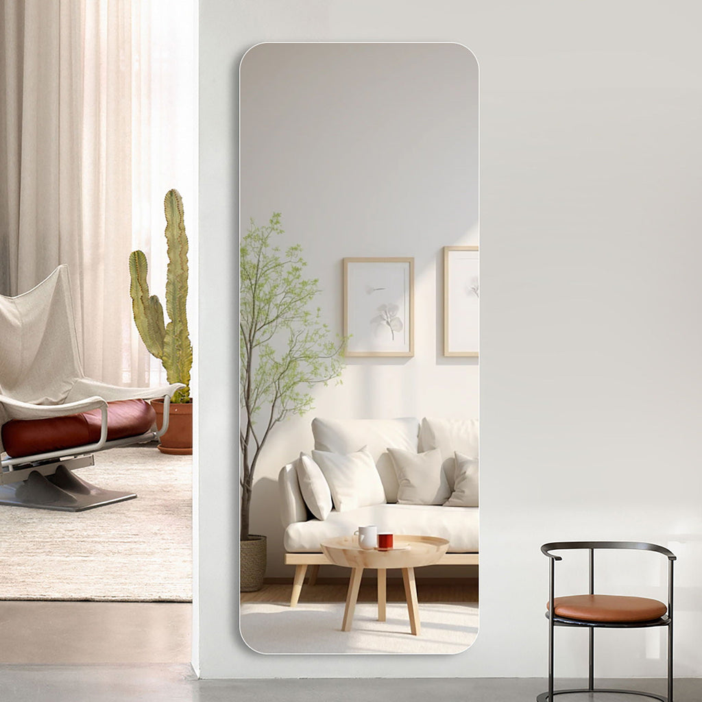 Full Body Round Corner Mirror For Living Room