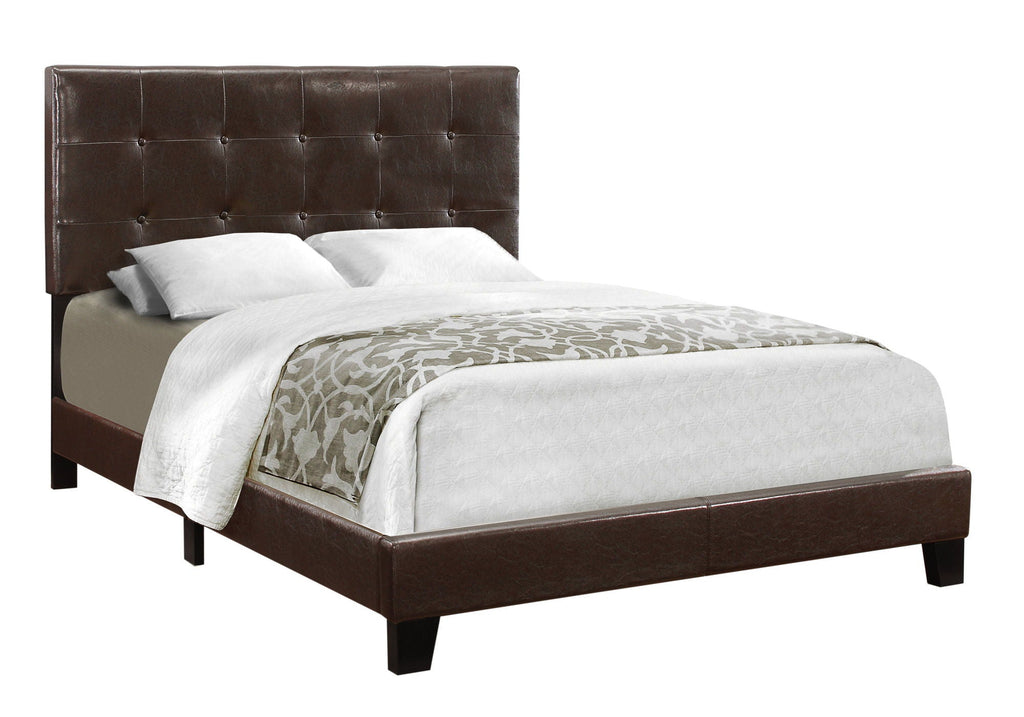 Transitional Upholstered Bed Frame