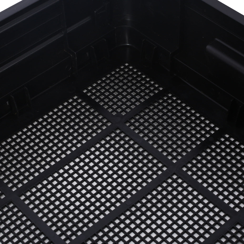 Durable 3 Tray Worm Farm Kit For Efficient Vermicomposting, 65L Capacity - Yellow / Black