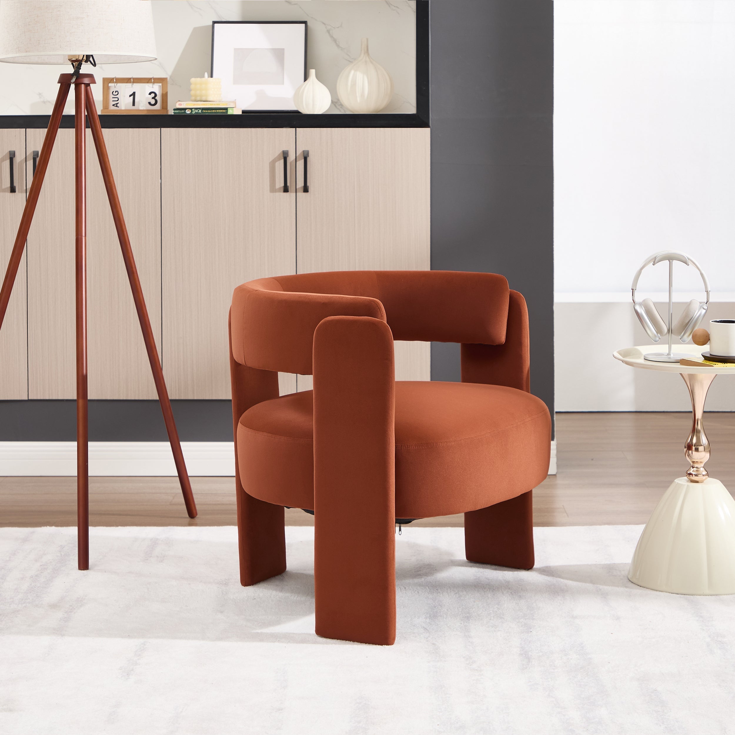 Accent Chair for Living Room, Velvet Comfy Single Sofa Chair