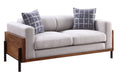 Pelton Loveseat With 2 Toss Pillows - Walnut