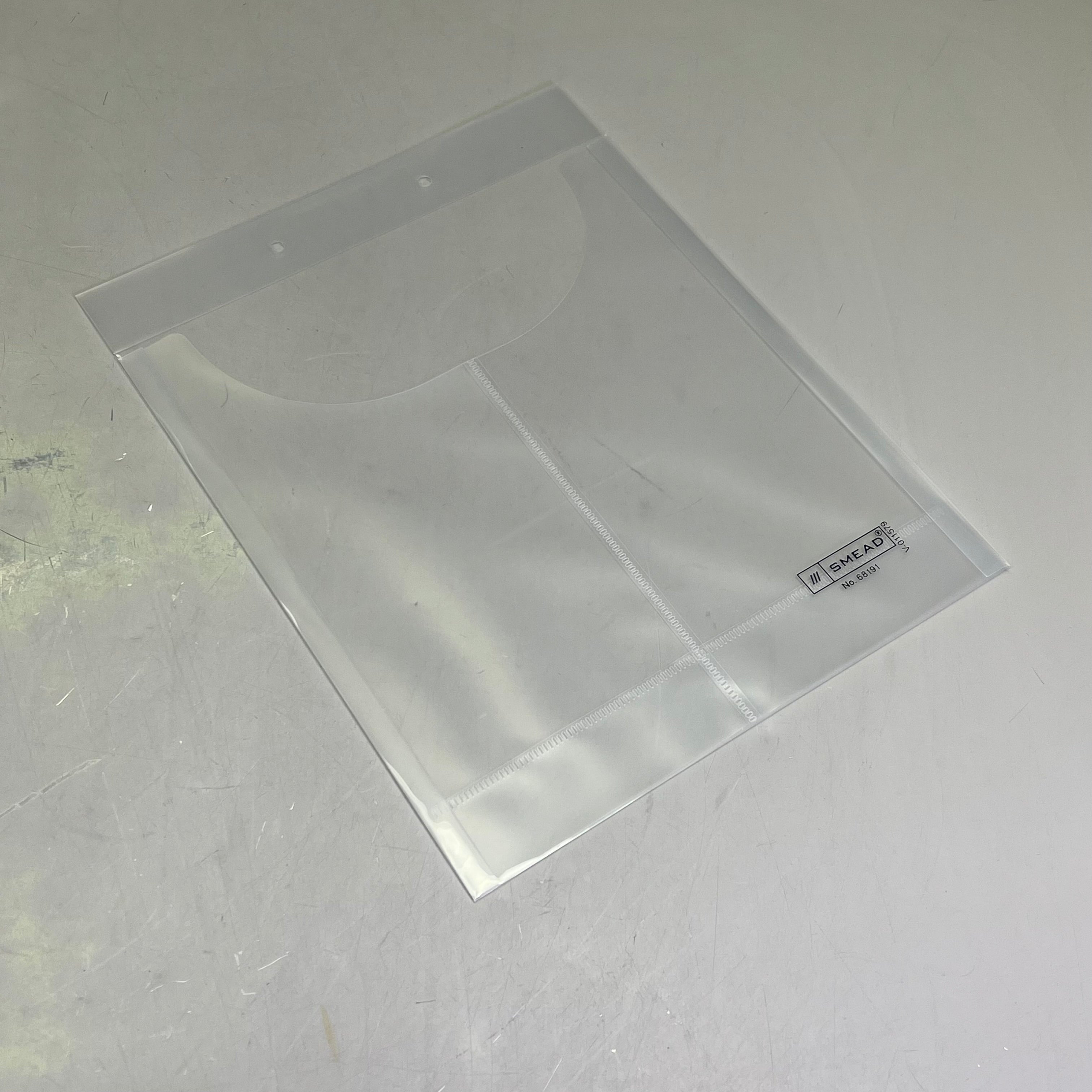 SMEAD (24 PACK) Polypropylene File Retention Jackets Letter/Legal Sz Clear 68191