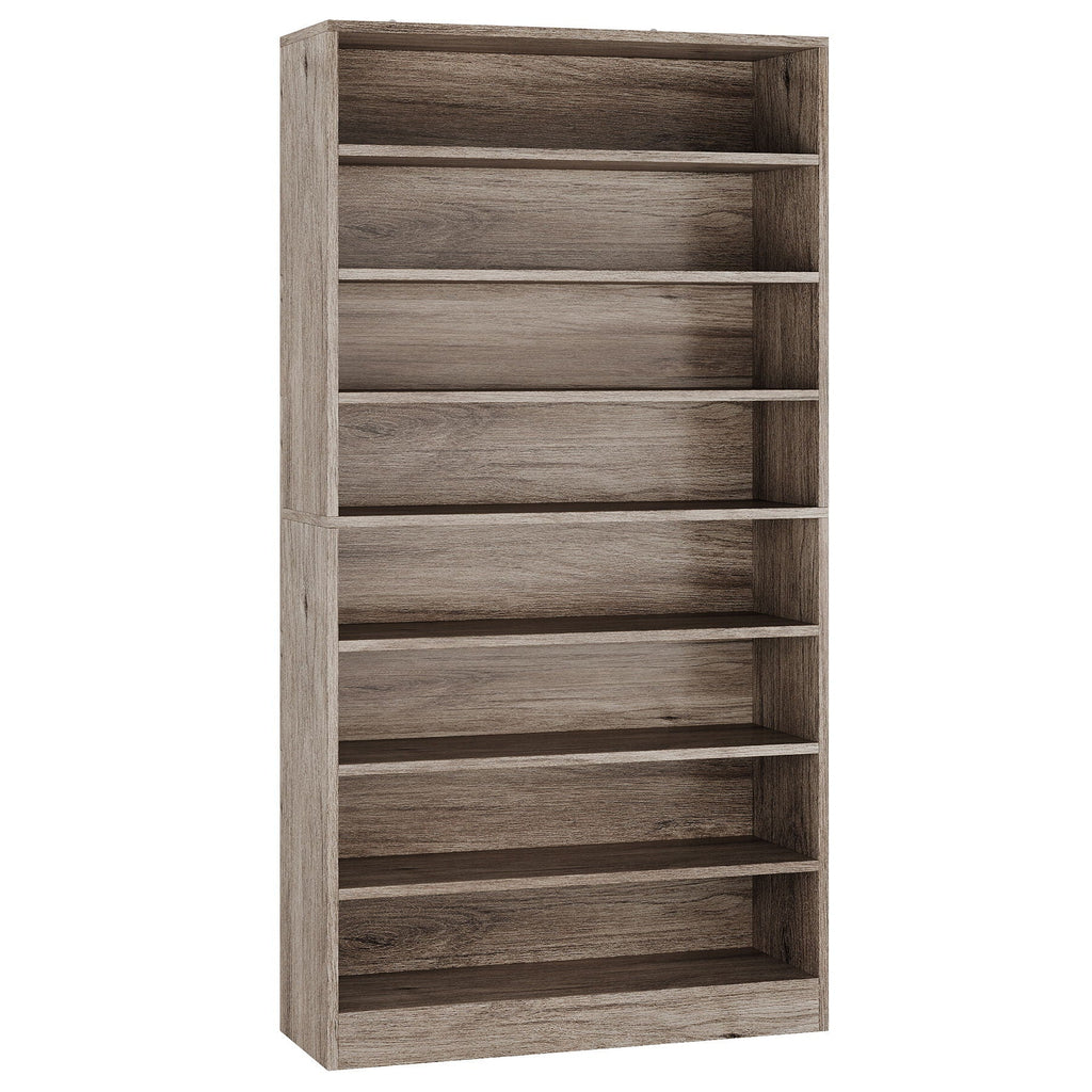 9 Tier Freestanding Shoe Cabinet with Open Design