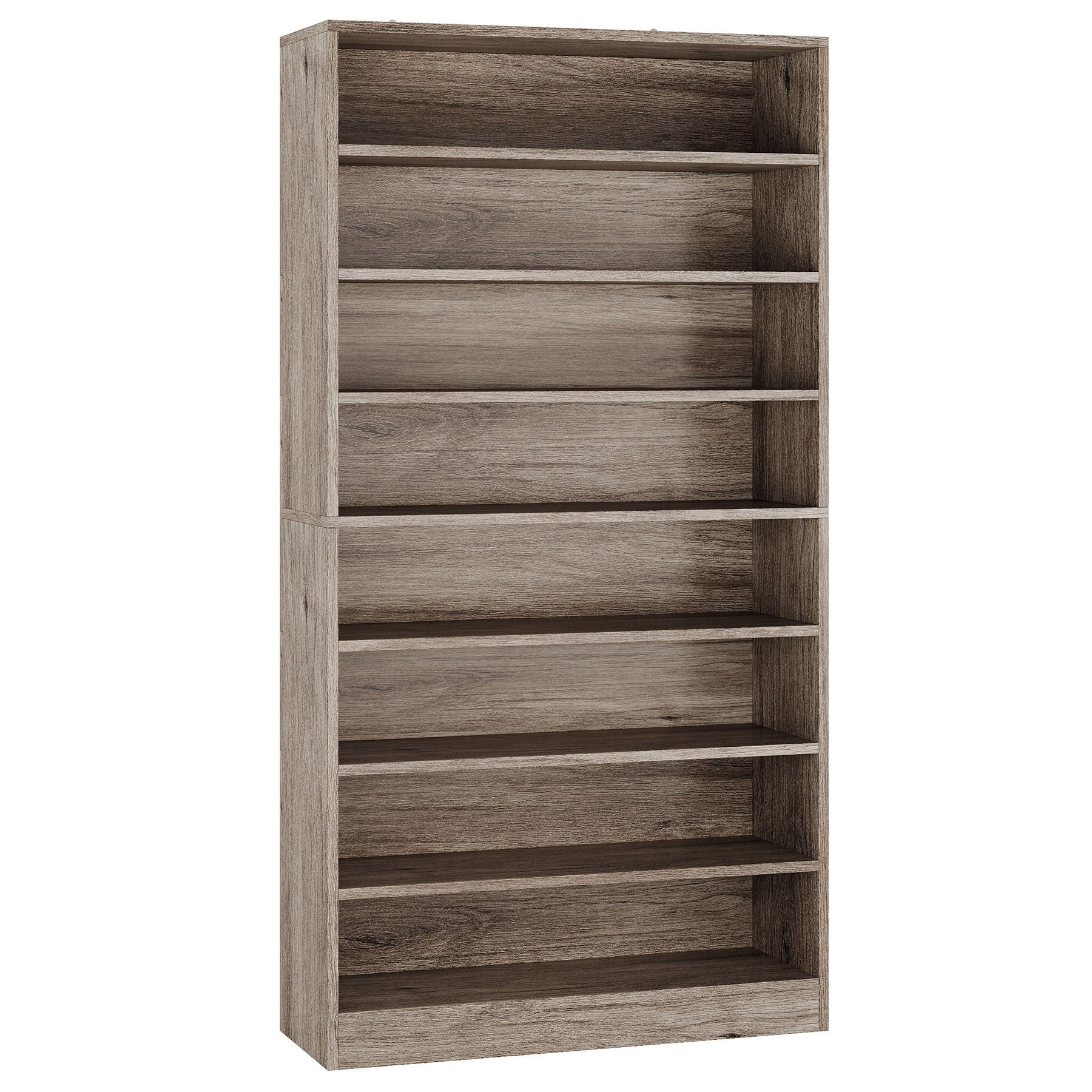 9 Tier Freestanding Shoe Cabinet with Open Design