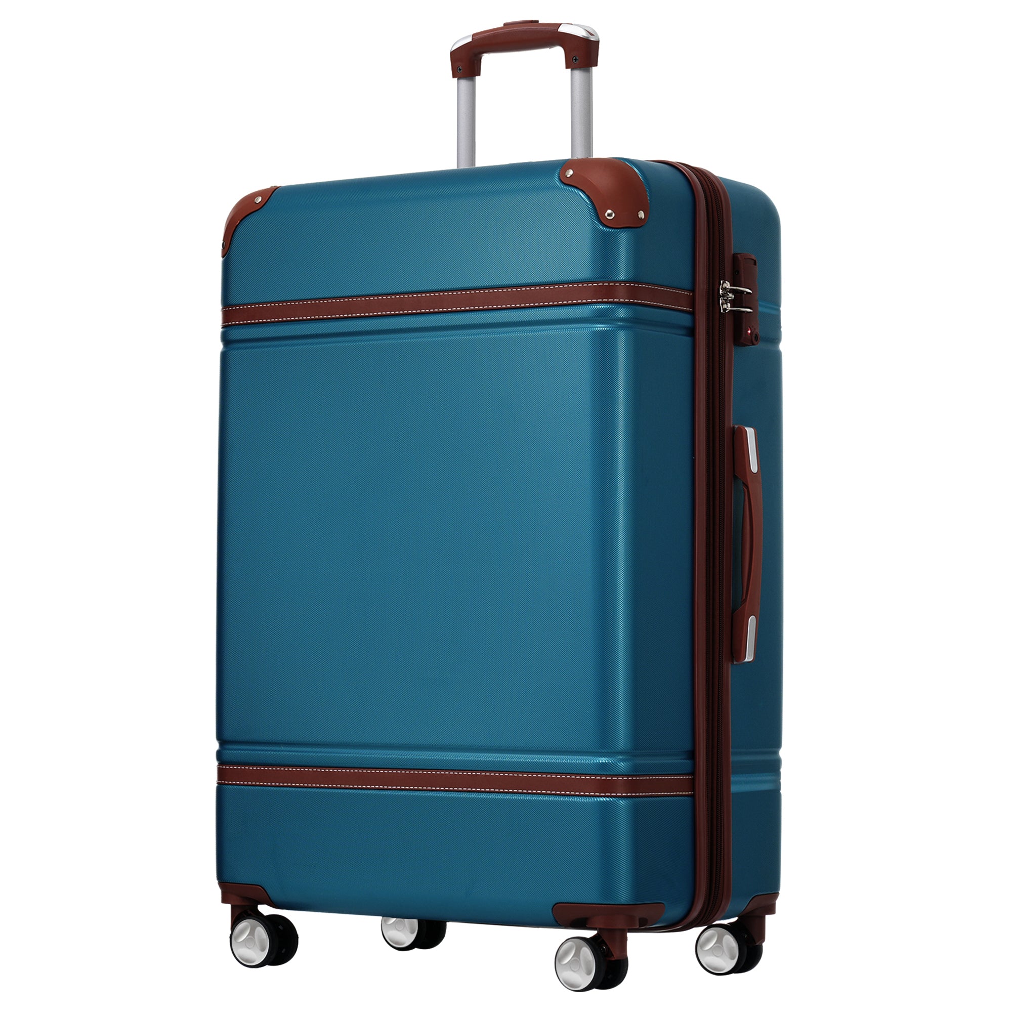 GigaTech Hardshell 3-Piece Lightweight Luggage Set - Blue 28 Inch