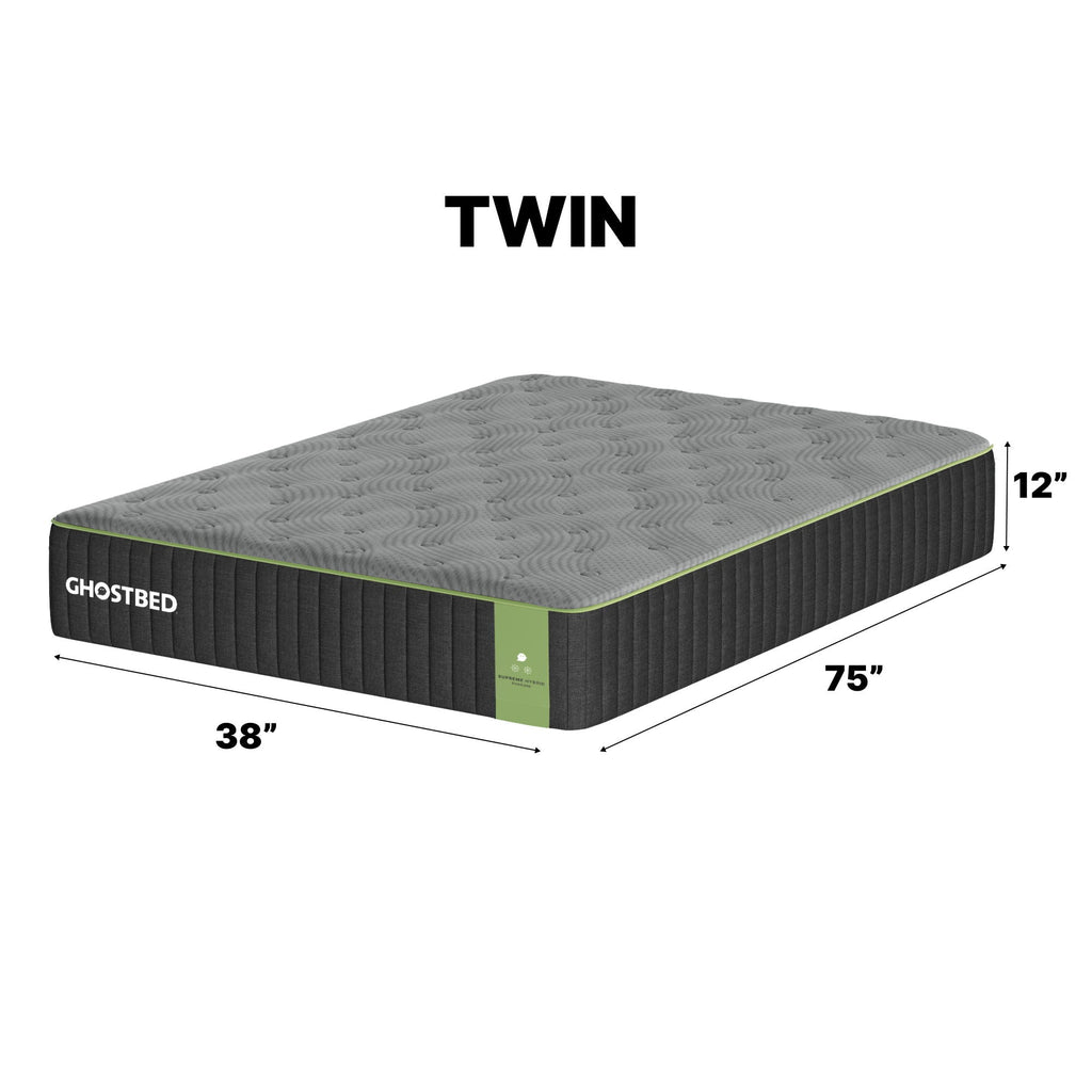 Supreme 12" Hybrid Mattress With Plush Quilted Cooling Foam Design